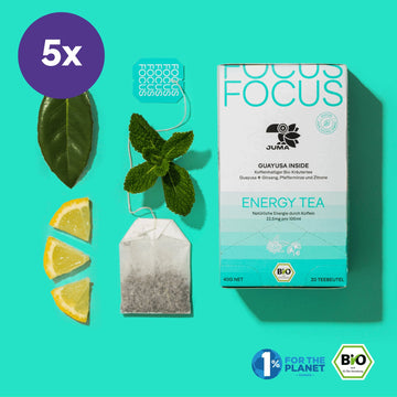 5x FOCUS ENERGY TEA PACK (5x20 Teebeutel)