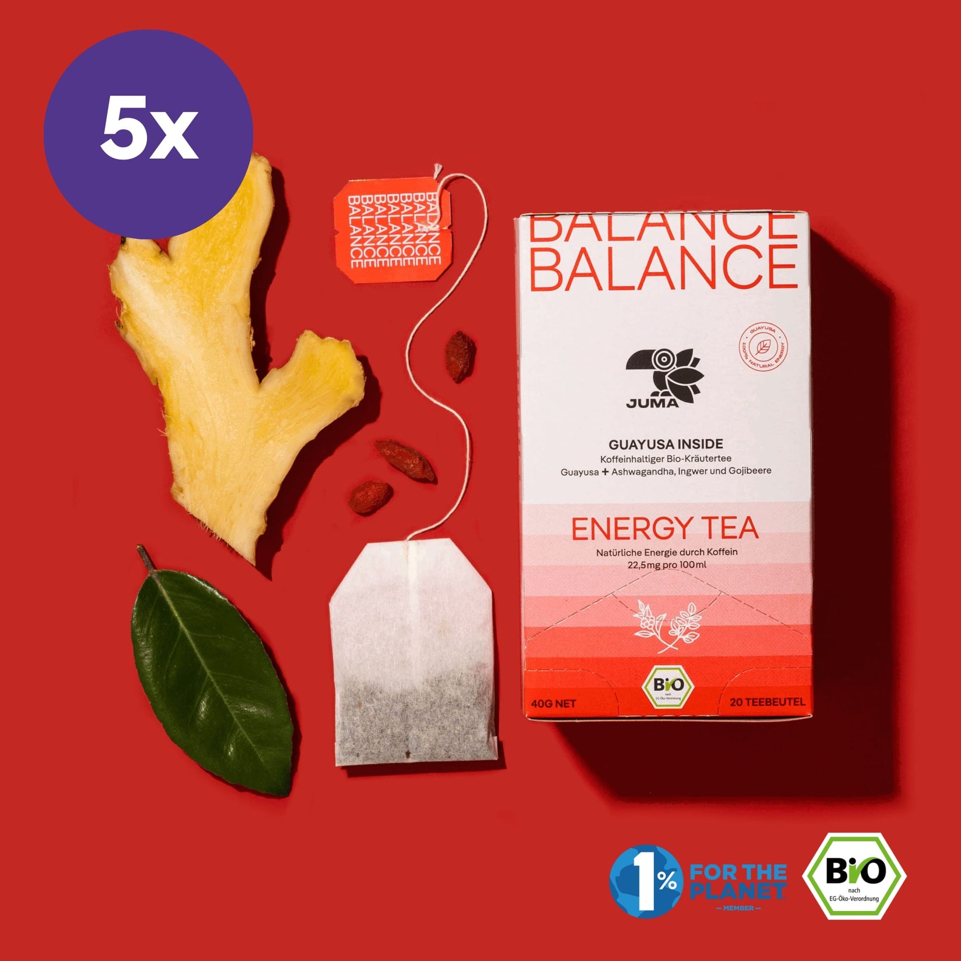 balance energy tea guayusa
