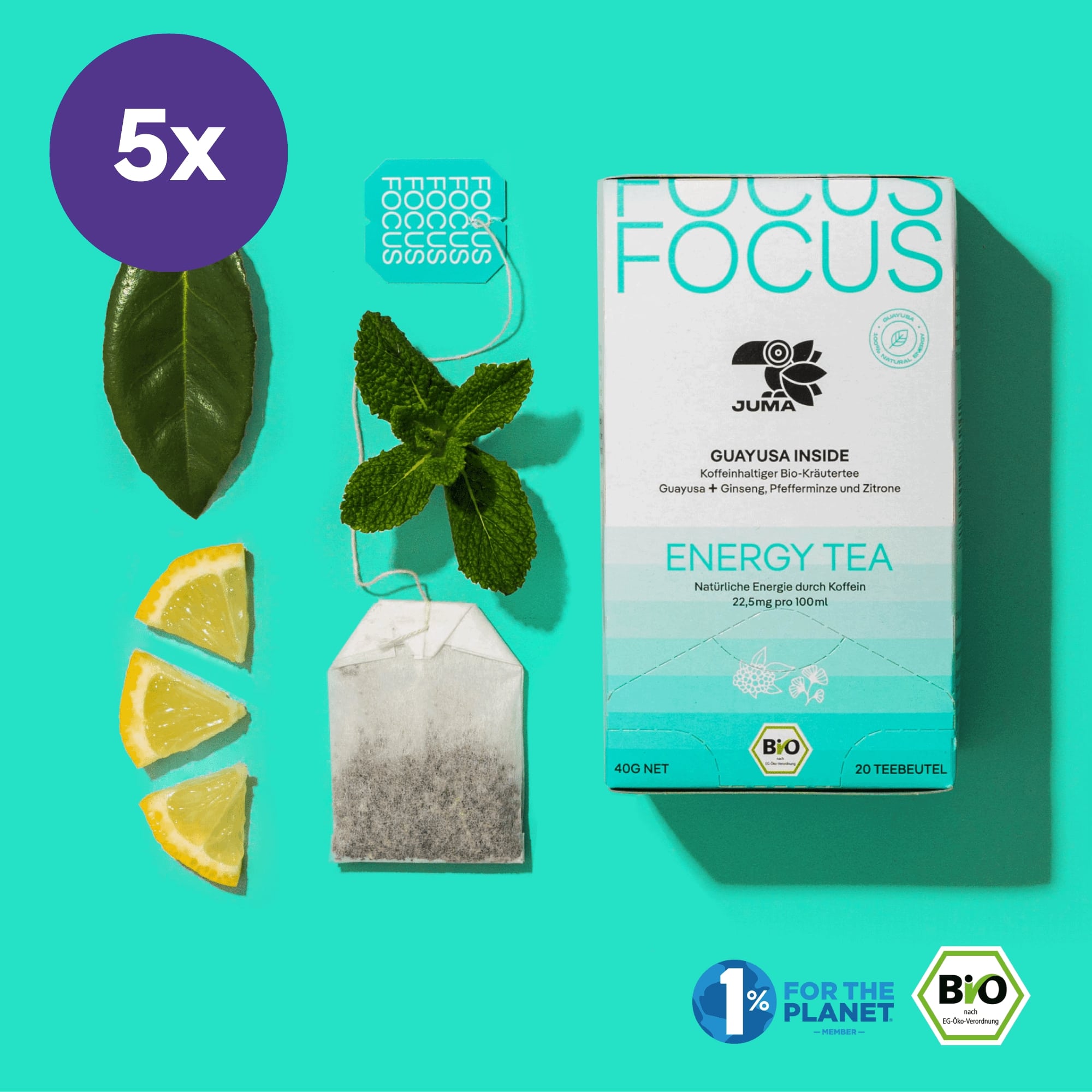 hot energy tea focus guayusa