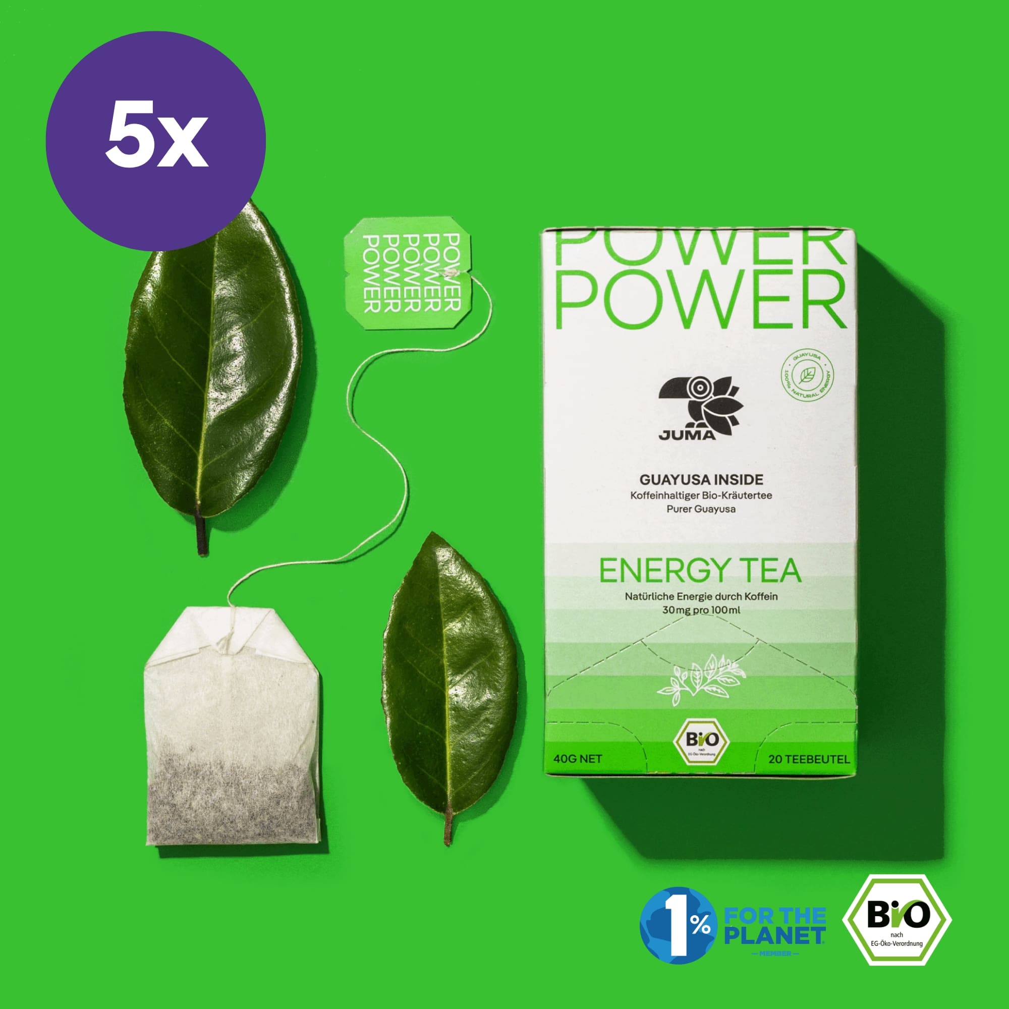 5x POWER ENERGY TEA PACK (5x20 Teebeutel)